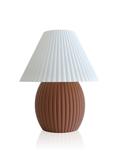 Modern yatak odası dekorasyonu için kahverengi konik abajur Friloon